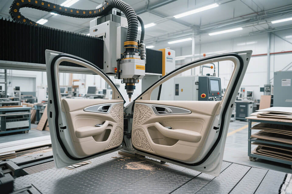 5 aixs cnc router for car interior